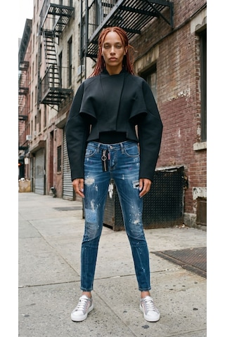 Dsqotheq Bodyshape Kadin Jean Pantolon Mavi