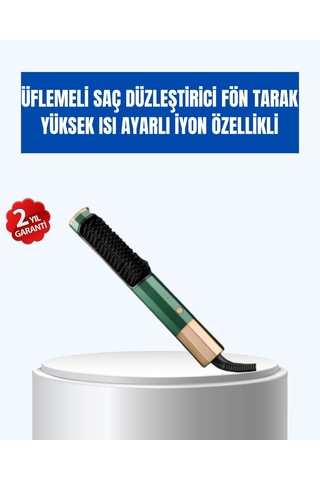 3 İşlevli Ayarlanabilir Isı Kontrollü Saç Şekillendirme Seti Saç Kurutma Düzleştirme Ve Tarama 3 Kademe 400 F 360 Döner Kablo Mh-hs2497-2469 Diğer