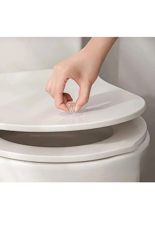 Kristal Başlıklı Yapışkanlı Kulp 4 Adet Delmeden Montaj Çekmece Ve Kapak Tutacağı, Şık Tasarım Şeffaf