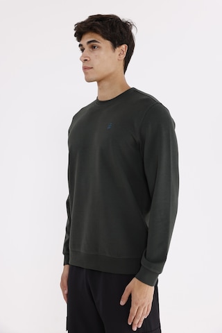 Rowinger Modal Karışımlı Yumuşak Dokulu Rahat Kalıp Esnek Kullanım Sunan Sweatshirt Haki