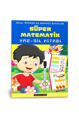 Okul Öncesi Ve Birinci Sınıflar Süper Matematik Yaz-sil Kitabı