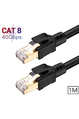 5214 Cat8 1m 40gbps S/ftp 2000mhz Yüksek Hızlı İnternet Kablosu 001