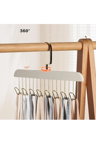 Zhltools Dolap İçi Askı 2 Adet Sütyen Şal Kravat Kemer Çanta Ahşap