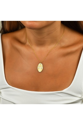 Ankh Gümüş Kolye Rose