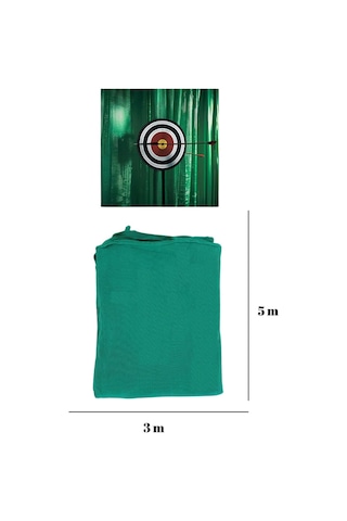 Okçuluk Güvenlik Perdesi 5x3 M Güçlendirilmiş Polyester Ok Yakalama Ağı