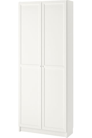 Kapaklı Kitaplık, Beyaz, 80x42x202 Cm Beyaz