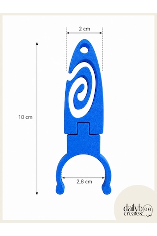 Sup/kano Mavi Kürek Sabitleme Aparatı 2'li Set -paddle Board Kürek Tutucu Klips-kayma Önleyici Kürek Aksesuarı