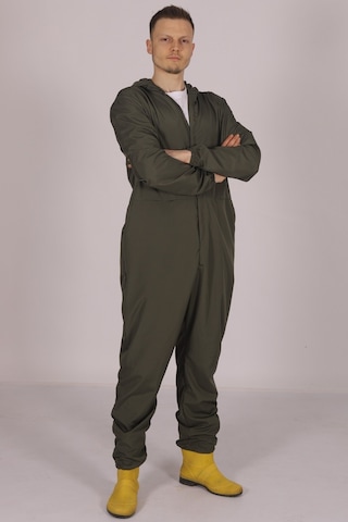 İşçi Tulumu  Yağmurluk Çiftçi Bahçıvan Kuaför Laboratuvar Sıvı Geçirmez Terletmez Kumaş Yeşil