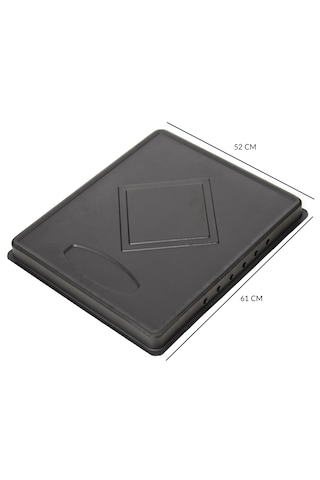 Kare Soba Altlığı İzocamlı Mat Saç Tabla 52x61
