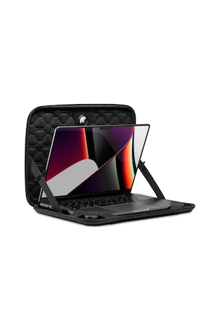 Spigen Macbook Pro 14'' ile Uyumlu Kılıf / Taşıma Çantası Rugged