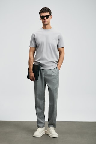 Lufian Erkek Roland Basic T-shirt 112020058 Gri Gri