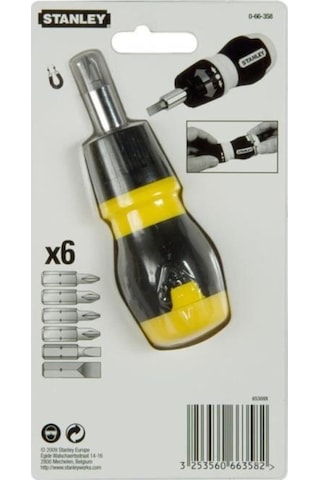 Stanley St066358 Topaç Tornavida Seti 6 Parça Cırcırlı