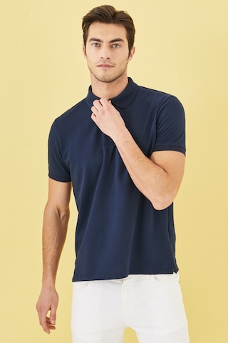 Ac&Co / Altınyıldız Classics 4A4820200047LaaXL Düğmeli Polo Yaka Cepsiz Slim Fit Erkek Tişört Lacivertvert Lacivert