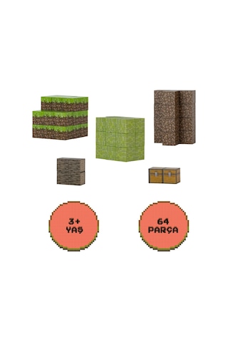 Creative World Manyetik Blok Seti -64 Parça Eğitici Oyuncak Jm802