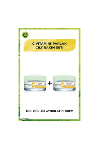 Garnier C Vitamini Parlak Günlük Aydınlatıcı Krem 2 x 50 ML