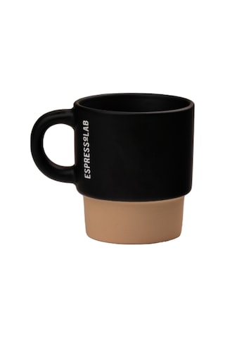 Espressolab Stoneware Espresso Bardağı No:110 120 Ml Seramik Espresso Kupası Mat Siyah