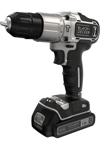 Black+Decker BDCHD18SC1K-QW 18V Tek Akülü Darbeli Vidalama Matkap