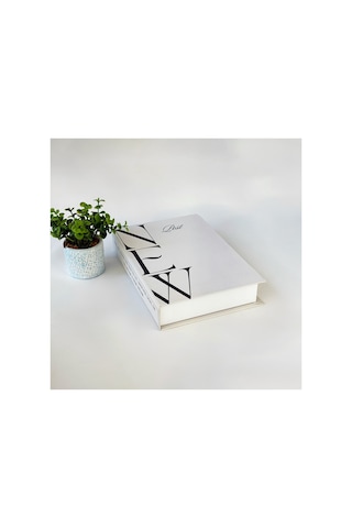 Kitap Görünümlü Dekoratif Kutu, İskandinav Tarzı Kitap Şeklinde Saklama Kutusu, Ev Dekorasyonu - Dvdktpkt0014