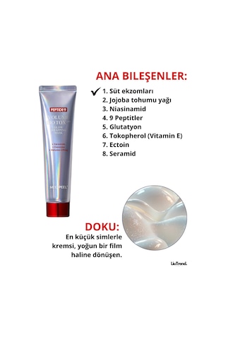 Medipeel Peptide 9 Volume Bio Tox Glow Wrapping Mask 70 Ml Parlak Ciltler Için Peptitli Film Maskesi M0489