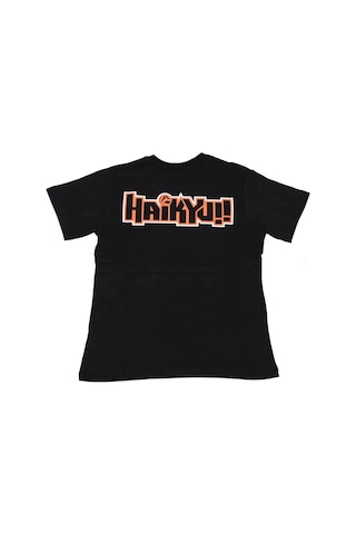 Haikyu Tişört Siyah Çok Renkli