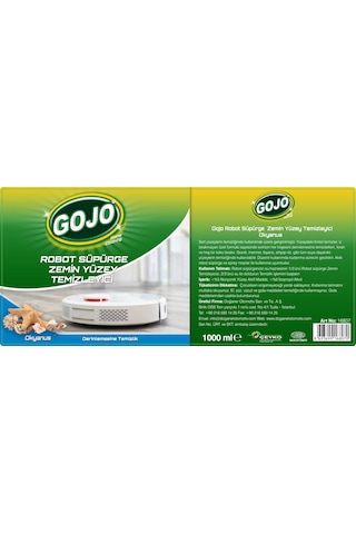 Gojo Robot Süpürge Zemin Yüzey Temizleyici-okyanus 1000 Ml