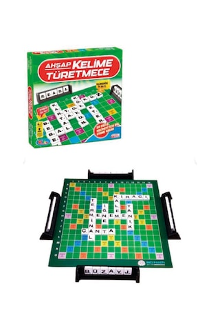 Kelime Türetme Oyunu Ahşap Eğitici Oyun
