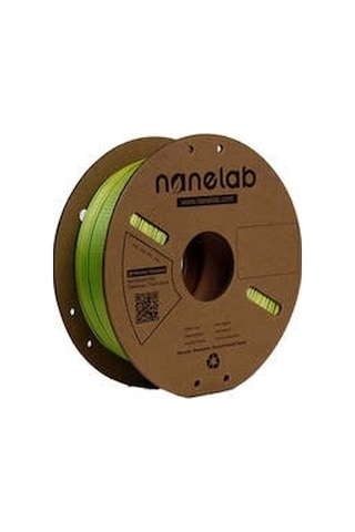 Nanelab Çift Renkli Silk Pla Filament - Sarı-yeşil - 1.75mm - 1kg