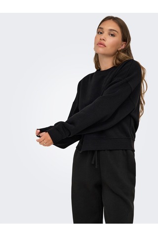 Only Onlbest Lıfe L/s Crew Neck Swt Noos Kadın Black Sweatshirt - 15338727 Siyah