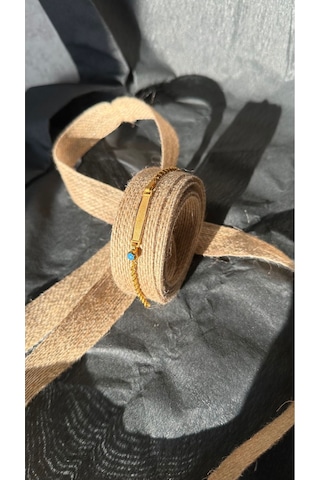 Yamaner Kuyumculuk Unisex Bebek Künyesi Altın Bileklik Sarı Altın