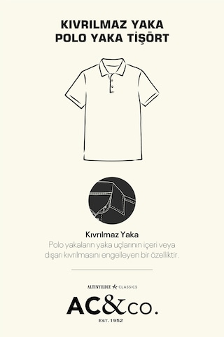 Ac&Co / Altınyıldız Classics Erkek Siyah Slim Fit Dar Kesim Polo Yaka Tişört 4A4820200001SyhXL Siyah
