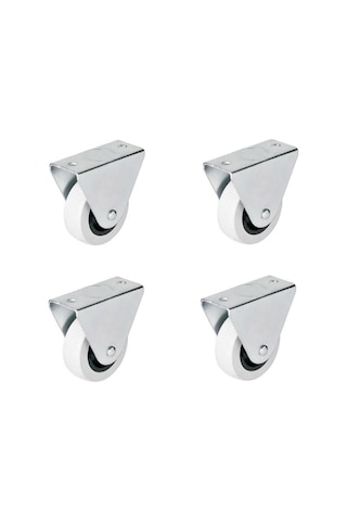 4 Adet Hts Sabit Tablalı Mobilya Tekeri Tekerlek Çap : 50 Mm Kod : 105