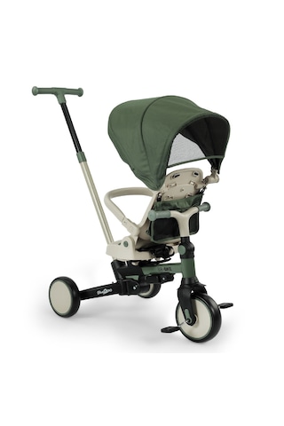 Baby2go Go Bike 6 İn 1 Üç Tekerli Katlanabilir Bisiklet Yeşil Yeşil