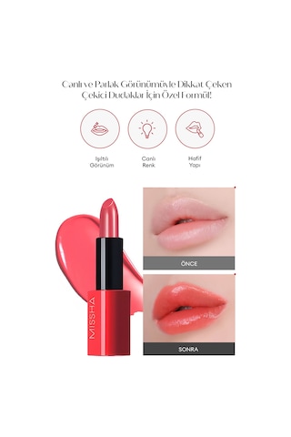 Missha Dare Rouge Sheer Sleek Yoğun Pigmentli Besleyici Nemli Bitişli Ruj 04 Cold Fever