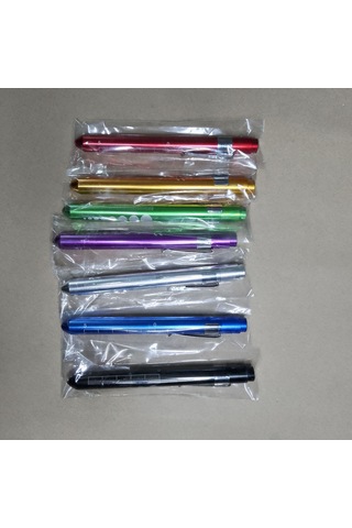 Skycity Tıp Kalem Lambası Led Beyaz Işık Alüminyum Doktor Diş Hekimi Muayene Ev Kullanıma Uygun Siyah Tasarım Gümüş