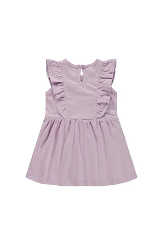 Civil Baby Kalp Baskı Çiçek 6-18 Ay Elbise - Lila