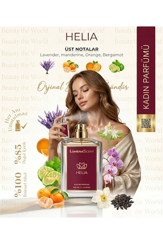 Lumenascent Helia 100 Ml Özel Seri Parfüm - Beauty The World - %85 Doğal İçerik Çiçeksi