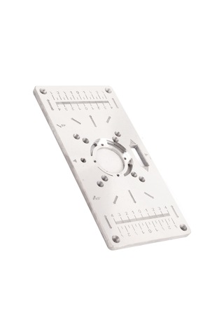 Yifomall "ahşap İşleme Kenar Düzeltme Makinesi İçin Dayanıklı Alüminyum Kılavuz Plaka - 4 Halka Ve Vidalı Set"