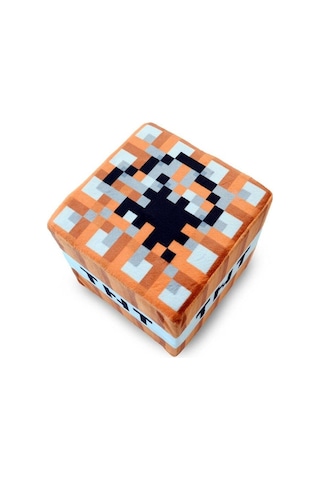 Minecraft TNT Dekoratif Küp Yastık Minder Peluş Oyuncak 10CM