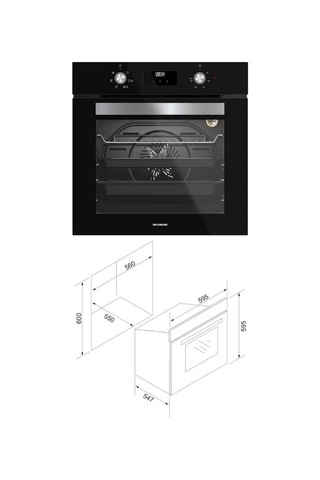 Silverline CS5801E7B01 S2-bo6502b02 Soho Davlumbaz 3457 Ankastre Set Siyah
