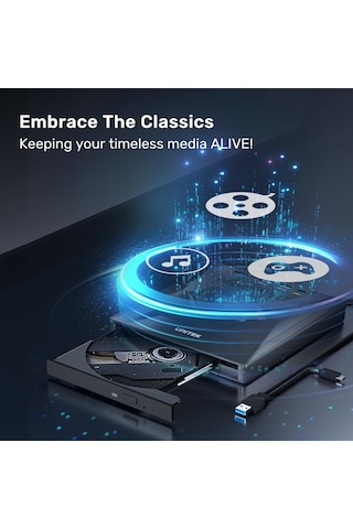 Unıtek Harici Dvd-rw Type-c/a+5in1 Dock Statıon T1037a01 -153262
