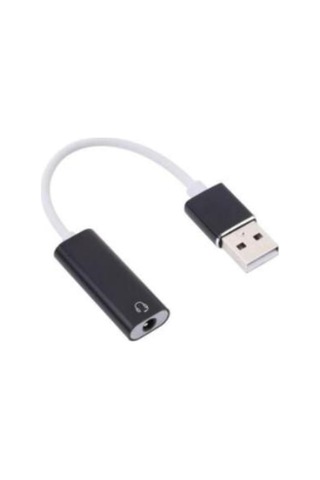 Lexroo Usb Den Mikrofonlu Kulaklık Çevirici Playstation Uyumlu Bilgisayar Ses Kartı Kablosu 3.5 Mm