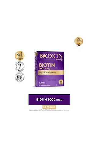 Tr Biotin 5000 Mcg Saç Ve Tırnak Sağlığı İçin Biotin Bitkinlik Ve Enerji Metabolizması Desteği 30 Tablet