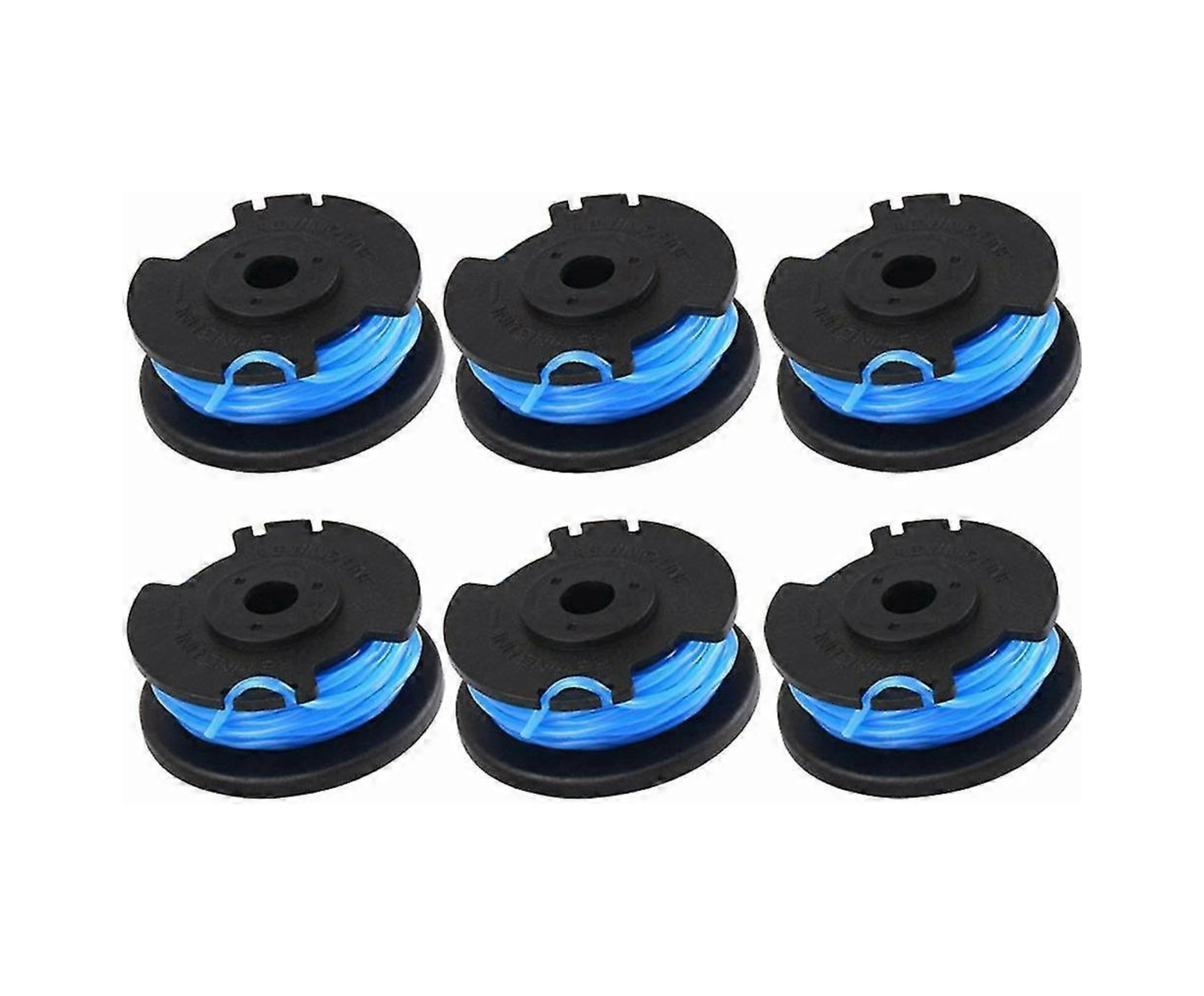 Yuntech01 Ryobi Ac14rl3a Elektrikli Bıçak Makinesi İçin 6 Adet Değişim Bobin Seti - 3.3m X 1.65mm Nilon Teli, Otomatik Besleme, 18v/24v/40v Uyumlu