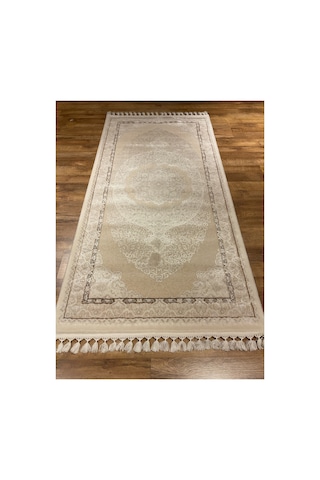 Delüks 7028 100x200 Vizon Halı Krem