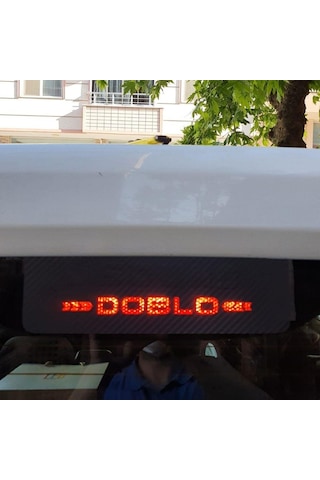 Fiat Doblo Karbon Arka Fren Stop Lambası Sticker 2011-2020