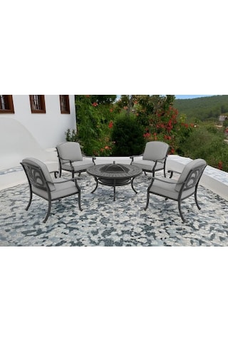 Elızabeth Barbecue Set Siyah