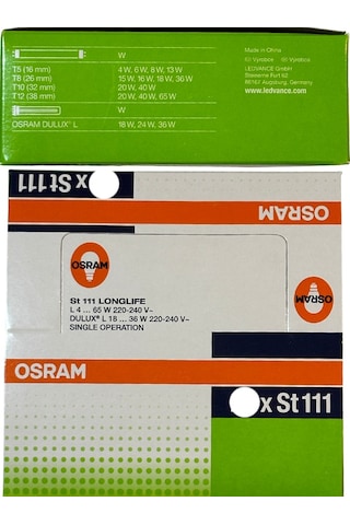 Osram St111 Starter 4-65w 220v
