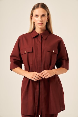 Ftz Women Kadın Keten Takım Bordo 31196 Bordo