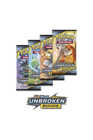 Pokemon Oyun Kartı Tcg Sun & Moon Unbroken Bonds Booster Pack - 3 Paket 30 Kart