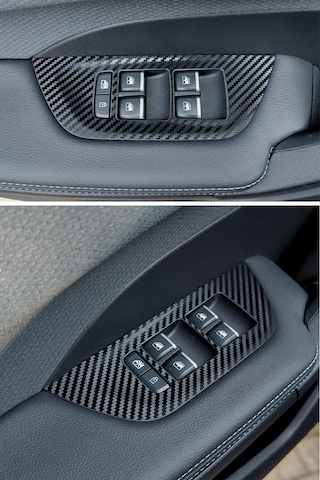 Togg T10f Sedan Uyumlu İç Trim Folyo Kaplama Set - Mat Karbon Siyah Mat Karbon Siyah